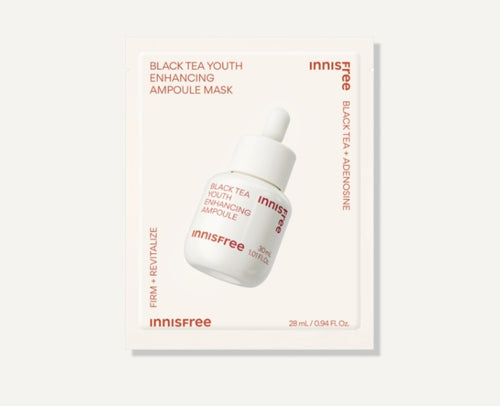 12 x innisfree Black Tea Enhancing Ampoule Mask 28ml from Korea
