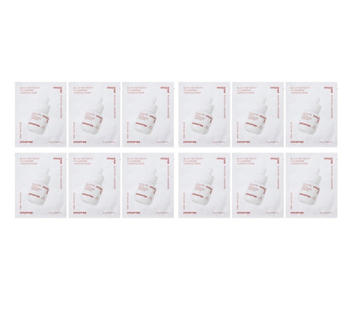12 x innisfree Black Tea Enhancing Ampoule Mask 28ml from Korea by innisfree