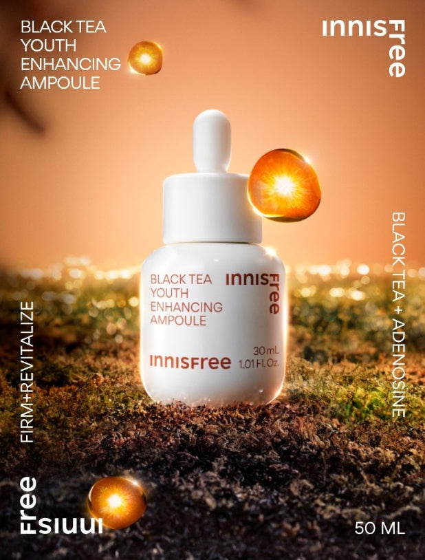 innisfree Black Tea Youth Enhancing Ampoule 50ml from Korea