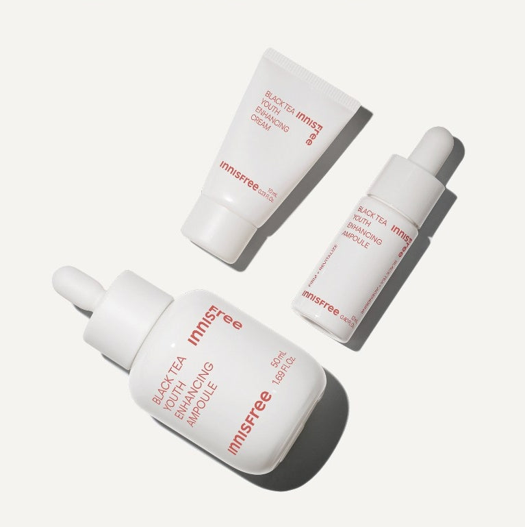 innisfree Black Tea Youth Enhancing Ampoule Set (3 Items) from Korea