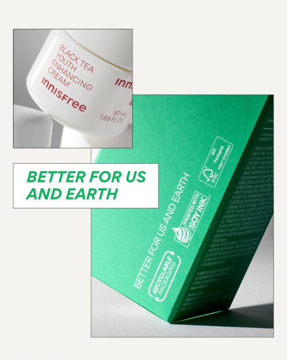 2 x innisfree Black Tea Youth Enhancing Cream 50ml from Korea