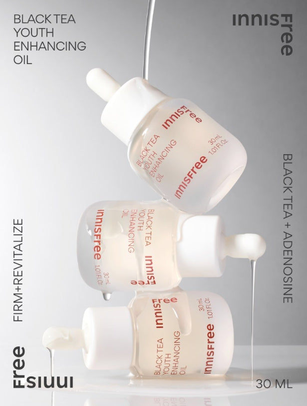 2 x innisfree Black Tea Youth Enhancing Oil 30ml from Korea