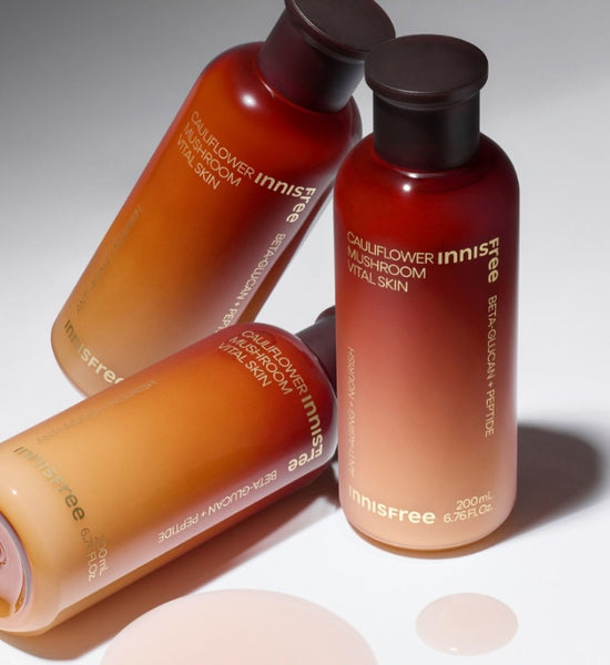 2 x innisfree Cauliflower Mushroom Vital Skin 200ml from Korea