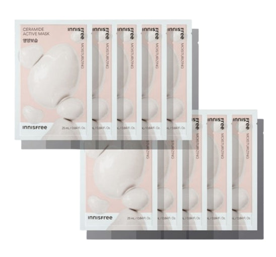 10 x innisfree Ceramide Active Mask 25ml from Korea