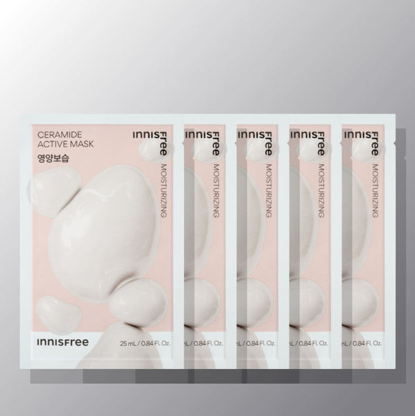 5 x innisfree Ceramide Active Mask 25ml from Korea