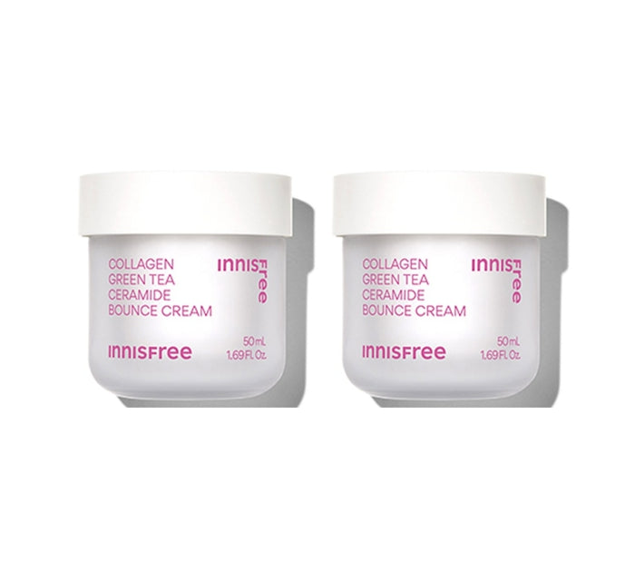 2 x innisfree Collagen Green Tea Ceramide Bounce Cream 50ml from Korea by innisfree