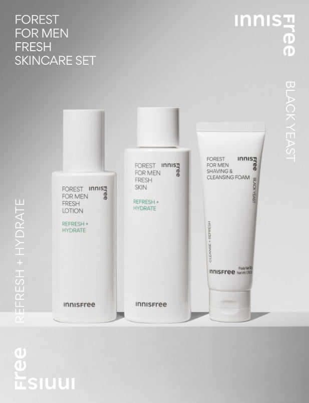 2 x innisfree Forest For Men Fresh Skincare Set (3 Items) from Korea