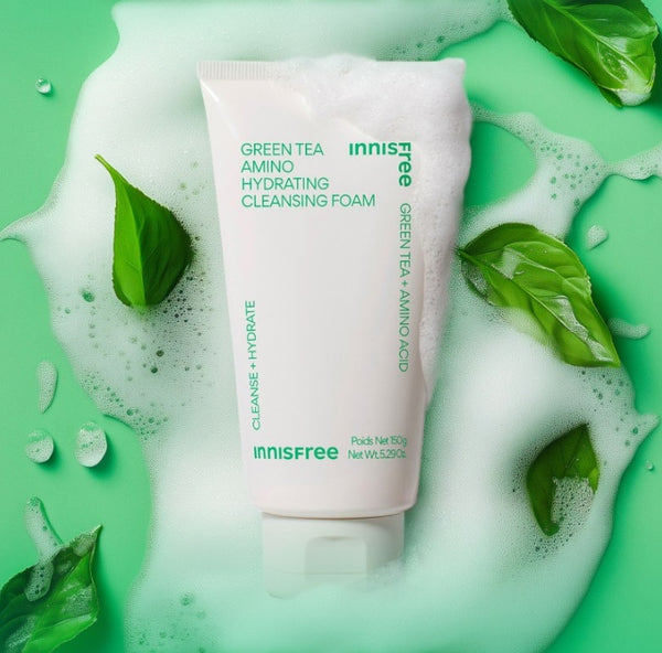 3 x innisfree Green Tea Amino Hydrating Cleansing Foam 150g aus Korea