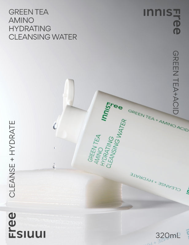 2 x innisfree Green Tea Amino Hydrating Cleansing Water 320ml from Korea