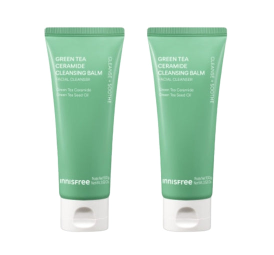 2 x innisfree Green Tea Ceramide Cleansing Balm Facial Cleanser 100ml from Korea