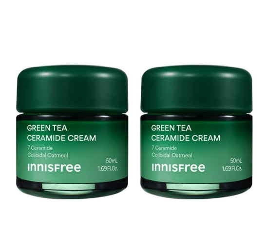2 x innisfree Green Tea Ceramide Cream 50ml from Korea