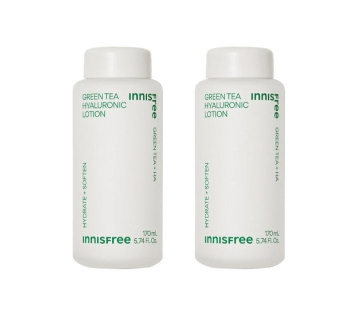 2 x innisfree Green Tea Hyaluronic Lotion 170ml from Korea by innisfree