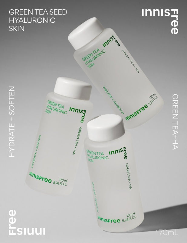 innisfree Green Tea Hyaluronic Skin 170ml from Korea