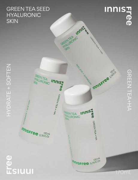 2 x innisfree תה ירוק תחליב הואלורוני 170 מ"ל מקוריאה