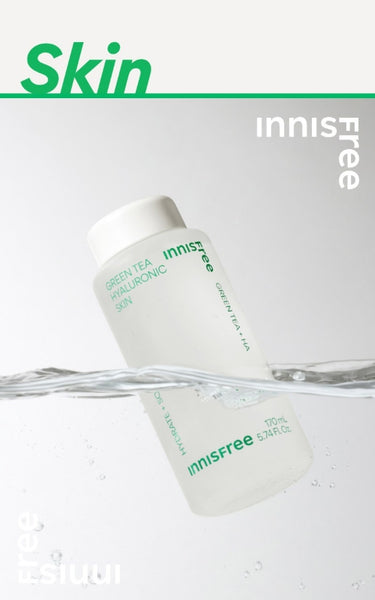 innisfree Green Tea Hyaluronic Skincare Set (4 Items) from Korea