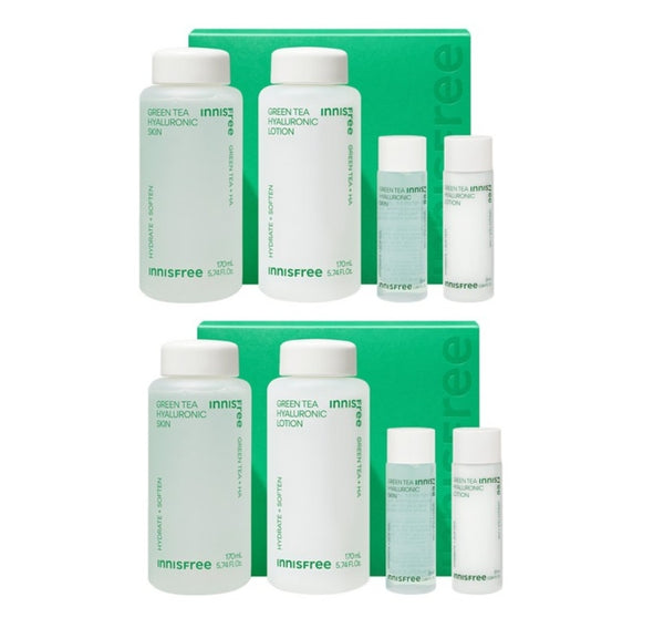 2 x innisfree Green Tea Hyaluronic Skincare Set (4 Items) from Korea by innisfree
