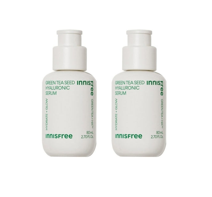 2 x innisfree Green Tea Seed Hyaluronic Acid Serum 80ml from Korea by innisfree