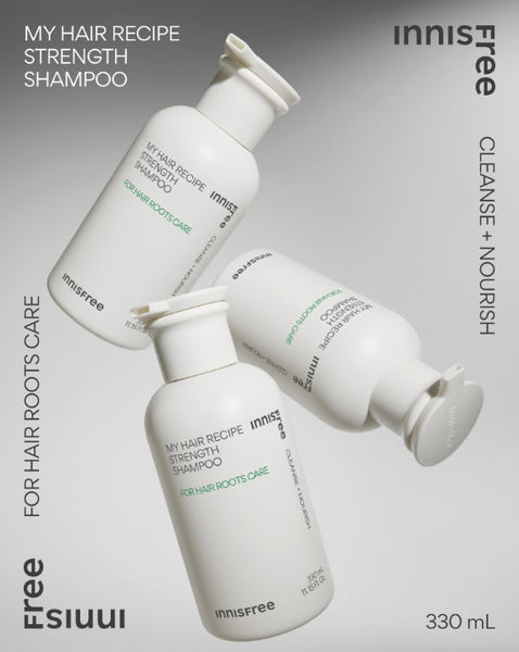 2 x innisfree My Hair Recipe Strength Shampoo 330ml from Korea