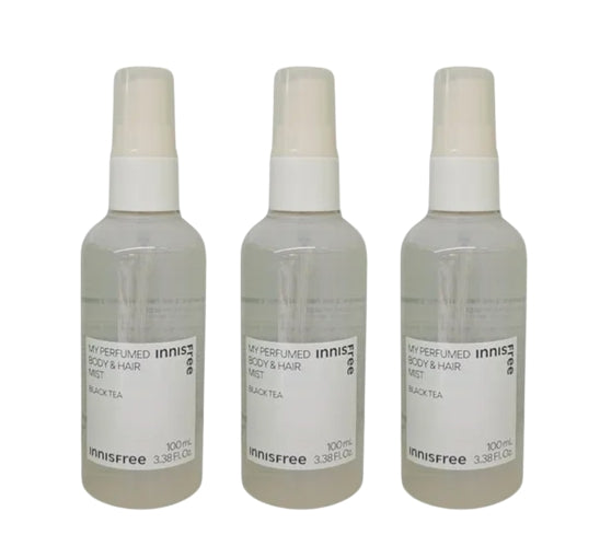 3 x innisfree My Perfumed Body & Hair Mist 100ml (Black Tea) from Korea