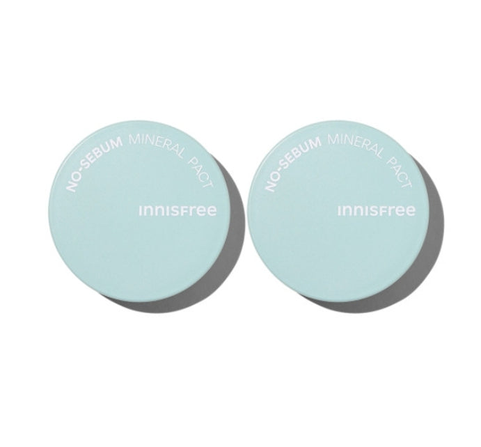 2 x innisfree No-Sebum Mineral Pact 8.5g from Korea by innisfree