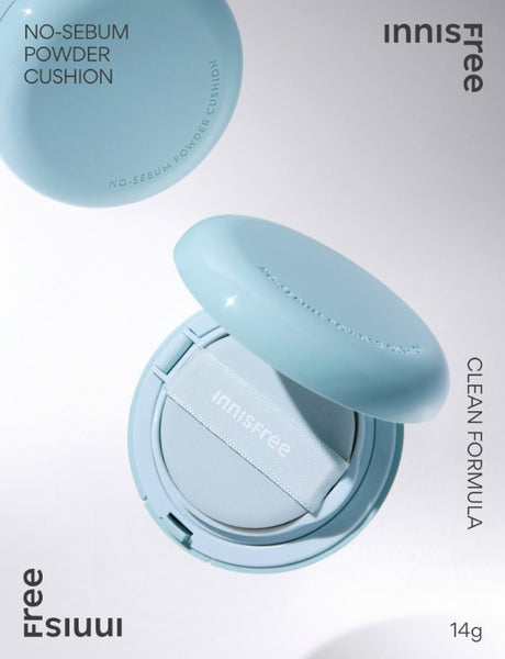 innisfree No-Sebum Powder Cushion 14g, SPF35 PA++ from Korea