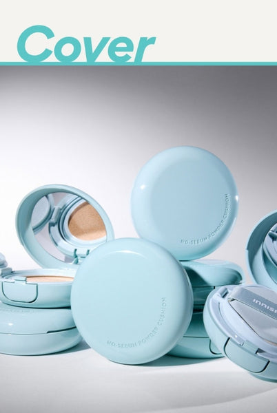 2 x innisfree No-Sebum Powder Cushion 14g, SPF35 PA++ from Korea