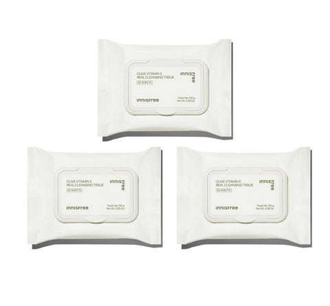3 x innisfree Olive Vitamin E Real Cleansing Tissue 30 Sheets from Korea by innisfree