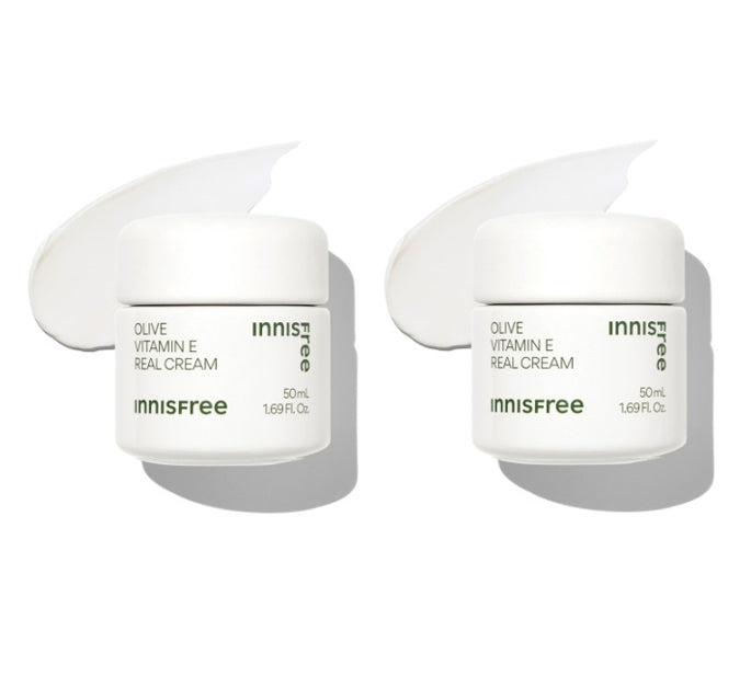 2 x innisfree Olive Vitamin E Real Cream 50ml from Korea by innisfree