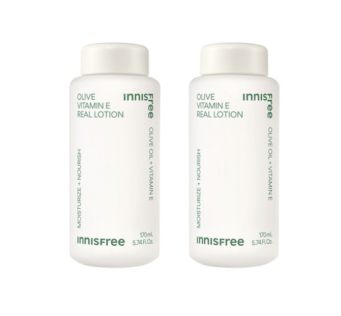 2 x innisfree Olive Vitamin E Real Lotion 170ml from Korea by innisfree