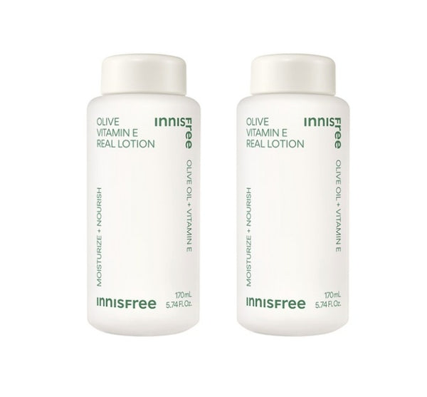 2 x innisfree Olive Vitamin E Real Lotion 170ml from Korea by innisfree