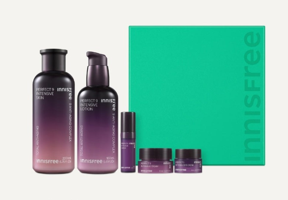 innisfree Perfect 9 Intensive Skincare Set (5 Items) from Korea