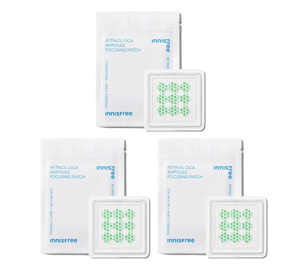 3 x innisfree Retinol Cica Ampoule Focusing Patch (9 Patches) from Korea by innisfree