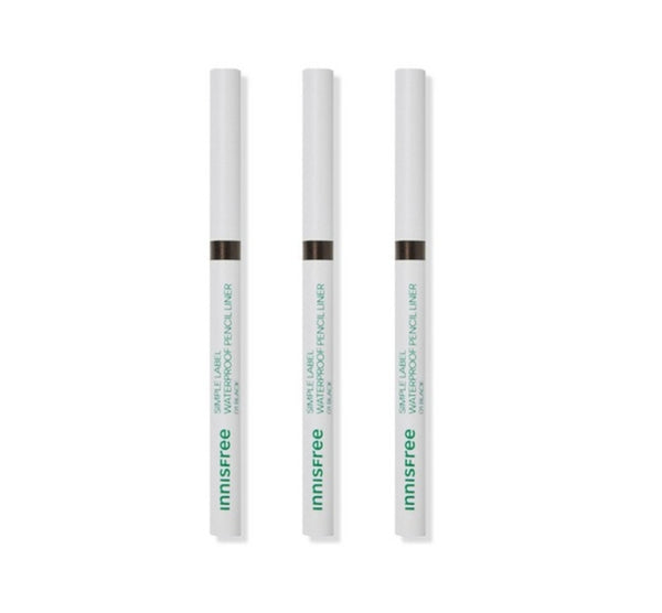 3 x innisfree Simple Label Waterproof Pencil Liner 0.1g (4 Colours) from Korea by innisfree