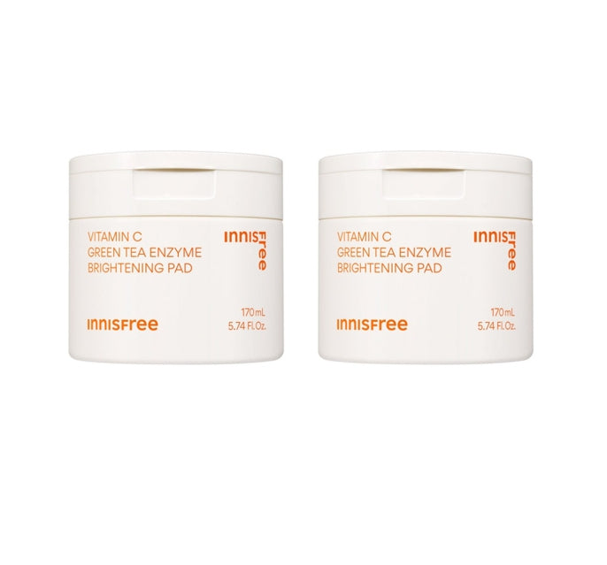 2 x innisfree Vita C Green Tea Enzyme Brightening Pad 60P Set from Korea by innisfree