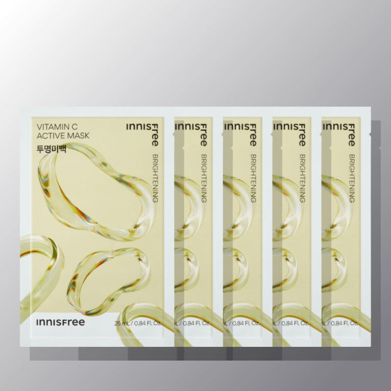 5 x innisfree Vitamin C Active Mask 25ml from Korea