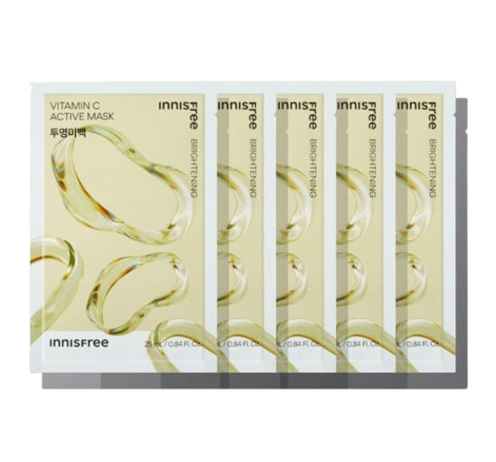 5 x innisfree Vitamin C Active Mask 25ml from Korea