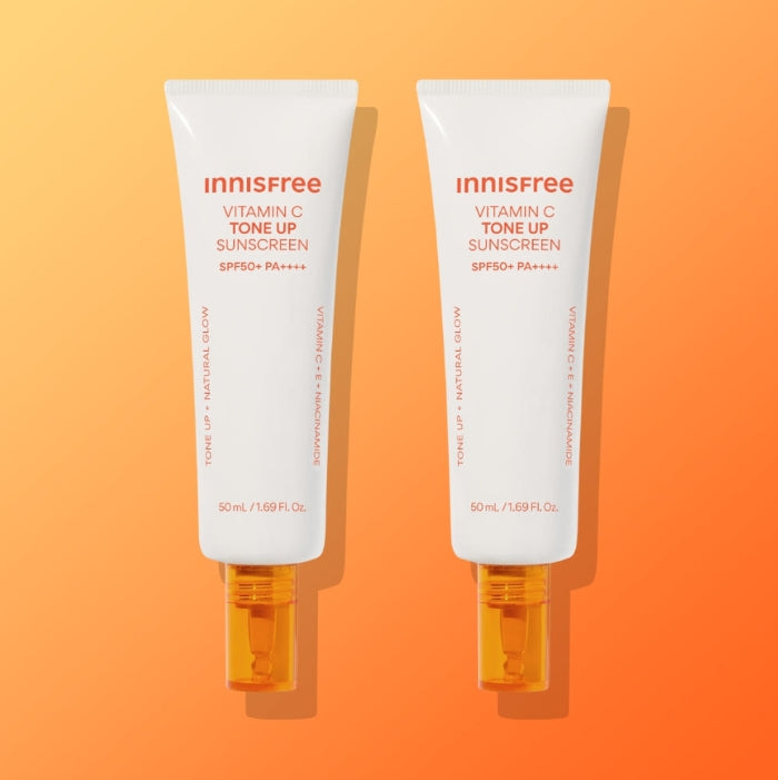 2 x innisfree Vitamin C Tone Up Sunscreen 50ml SPF50+ PA++++ from Korea