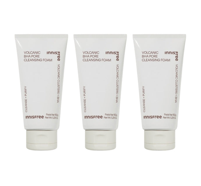 3 x innisfree Volcanic BHA Pore Cleansing Foam 150g from Korea by innisfree