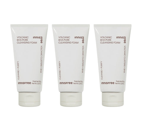 3 x innisfree Volcanic BHA Pore Cleansing Foam 150g from Korea by innisfree