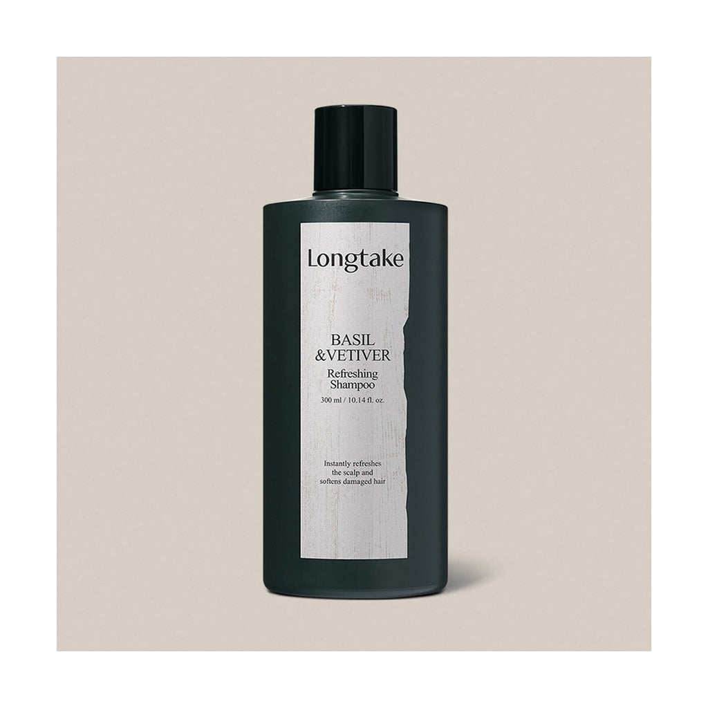 Longtake Basil & Vetiver Hair & Body Shower Gift Set with Shampoo 300ml and Body Wash 300ml
