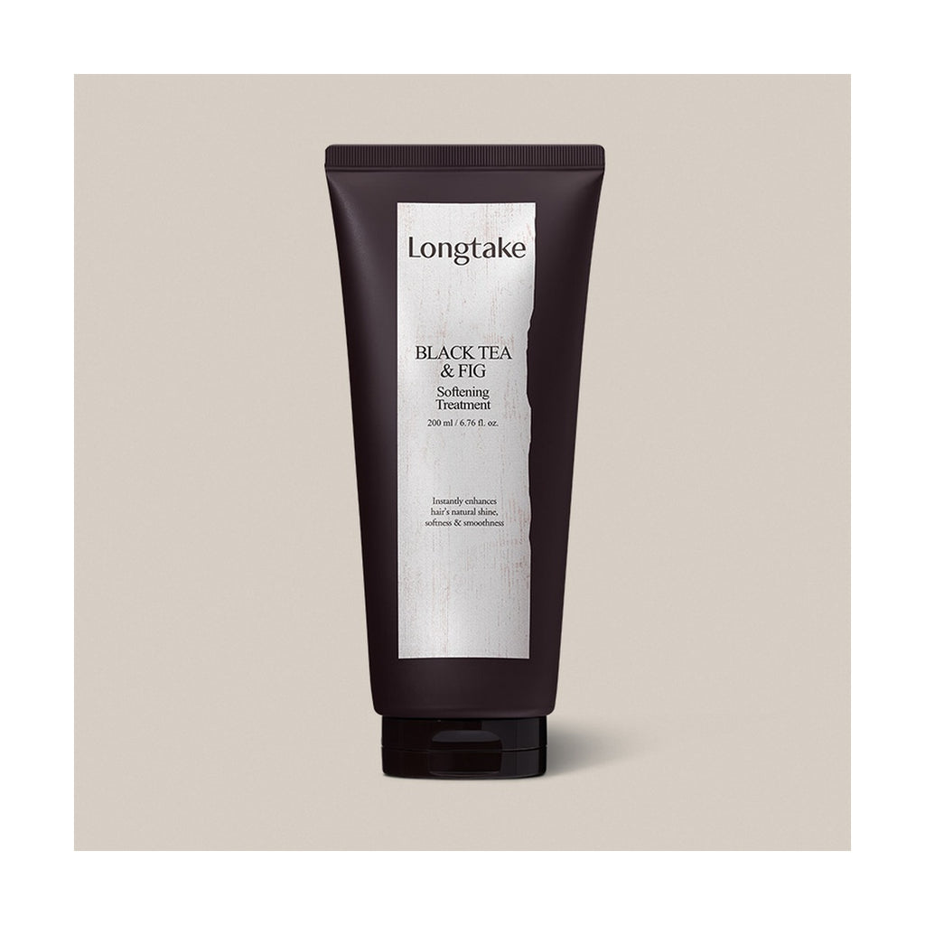 Longtake Black Tea & Fig Softening Hair Care Gift Set with Treatment 200ml and Hair Oil 40ml