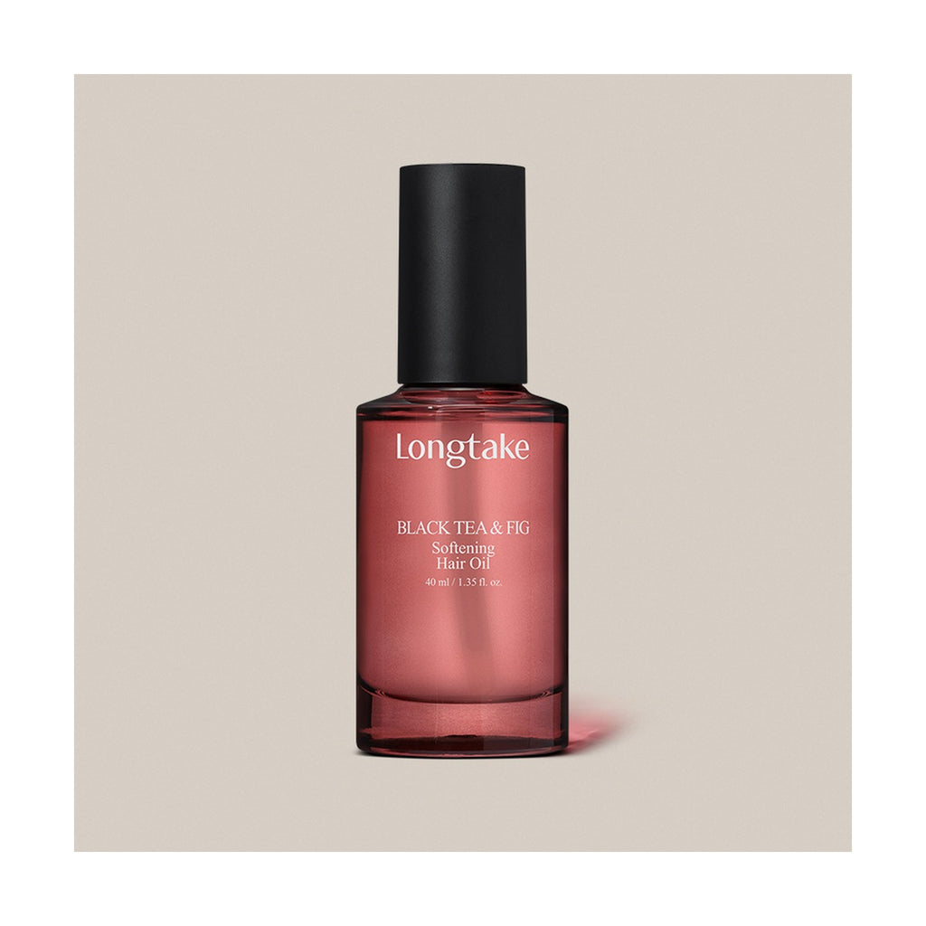 Longtake Black Tea & Fig Softening Hair Care Gift Set with Treatment 200ml and Hair Oil 40ml