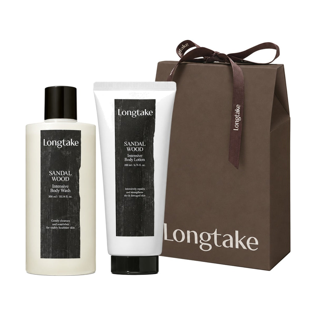 Longtake Sandalwood Intensive Body Gift Set with Body Wash 300ml and Body Lotion 200ml