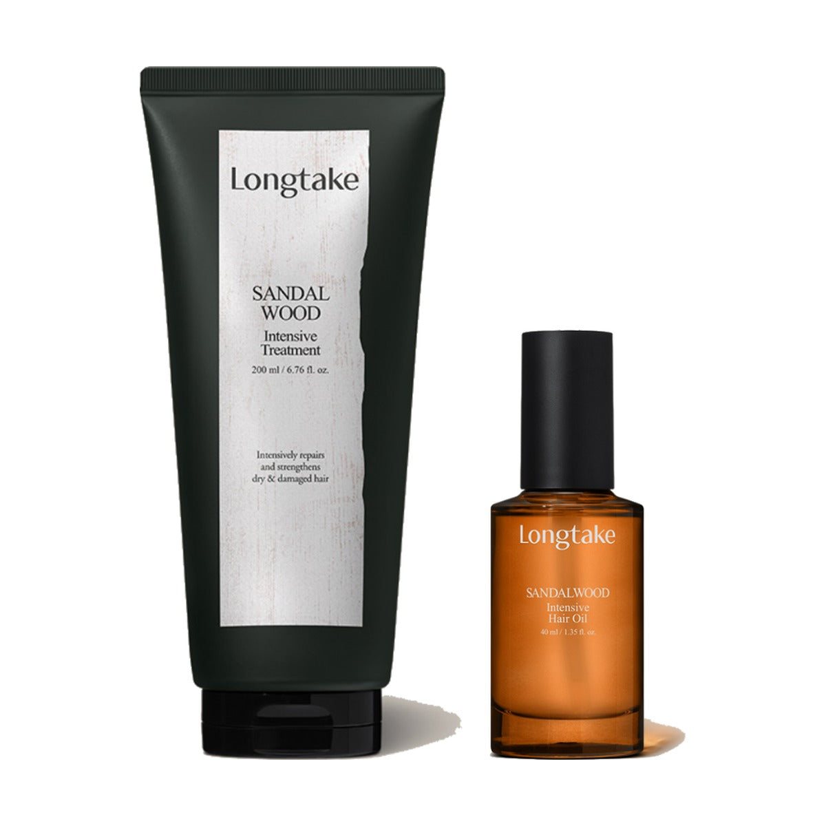 Longtake Sandalwood Intensive Hair Care Gift Set with Treatment 200ml and Hair Oil 40ml