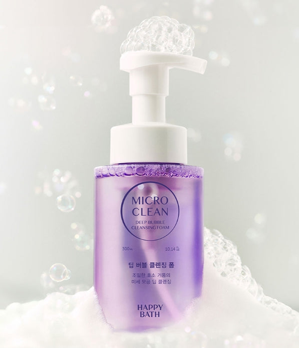 2 x HAPPY BATH Micro Clean Deep Bubble Cleansing Foam 300ml from Korea by HAPPY BATH