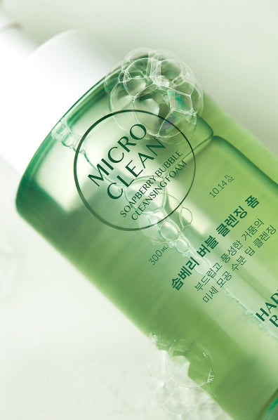 2 x HAPPY BATH Micro Clean Soapberry Bubble Cleansing Foam 300ml from Korea by HAPPY BATH