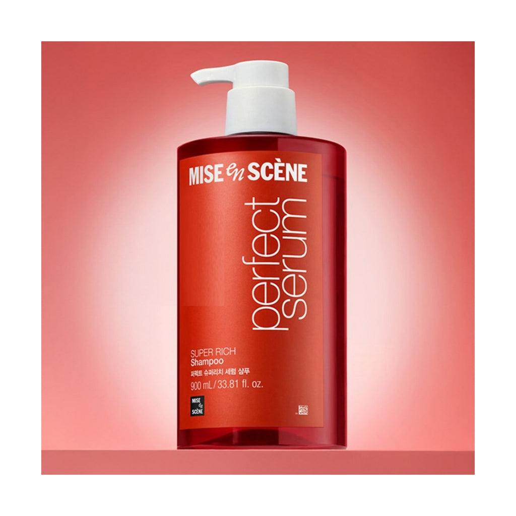 Mise-en-scene Perfect Super Rich Serum Shampoo 900ml Floral Musk pump bottle