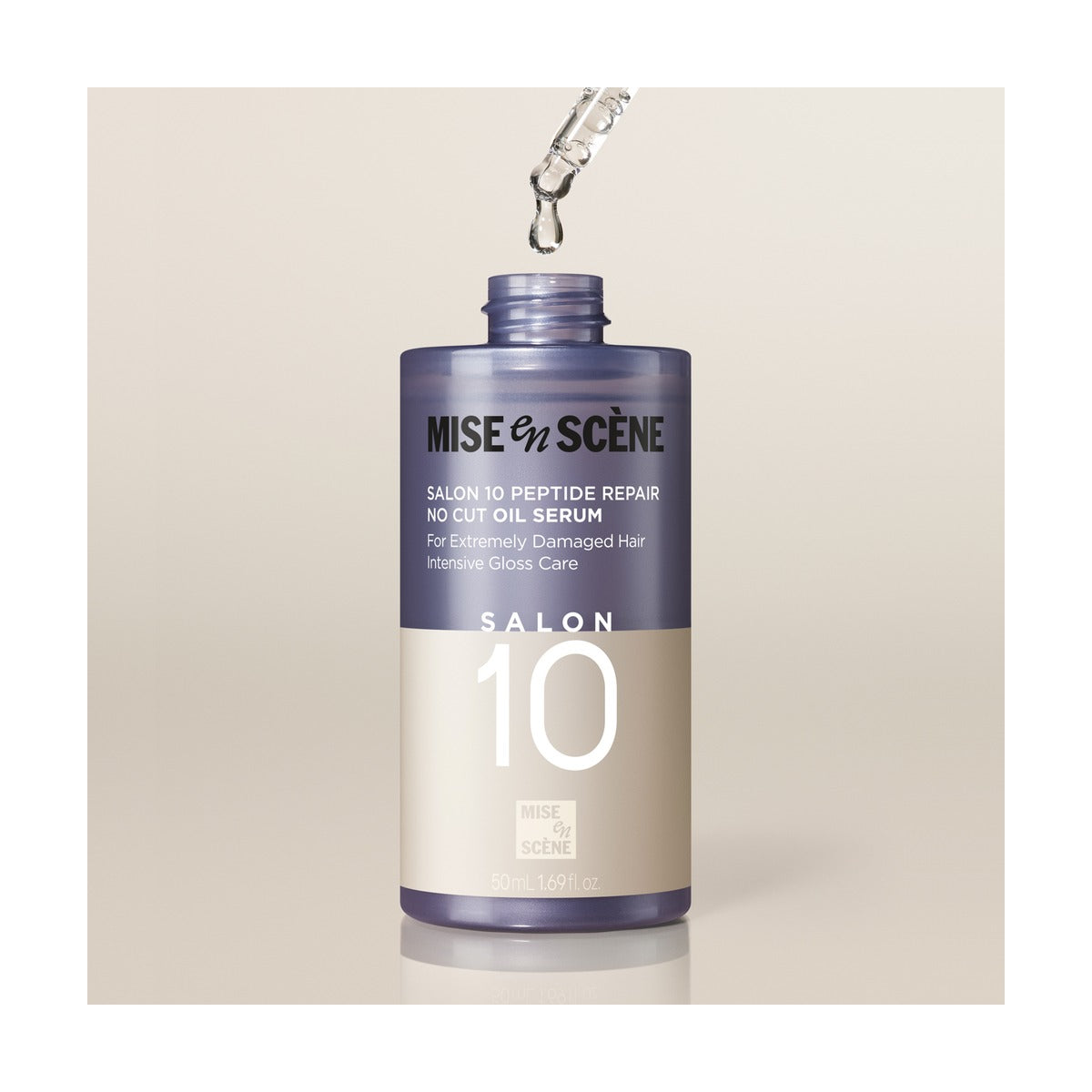 Mise-en-scene Salon 10 Peptide Repair No Cut Oil Serum 50ml dropper bottle