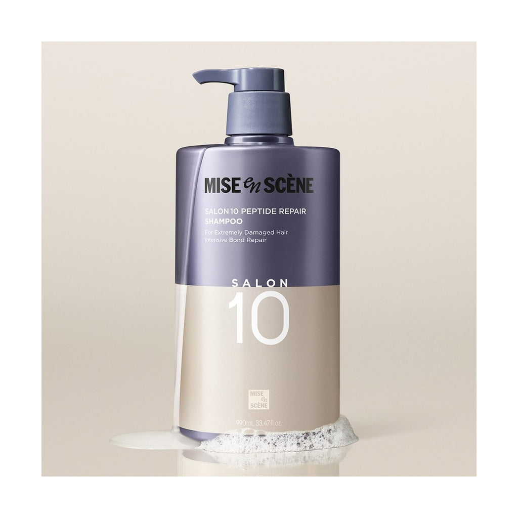 Mise-en-scene Salon 10 Peptide Repair Shampoo 990ml pump bottle