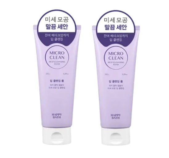 2 x HAPPY BATH Micro Clean Deep Cleansing Foam 150g from Korea by HAPPY BATH